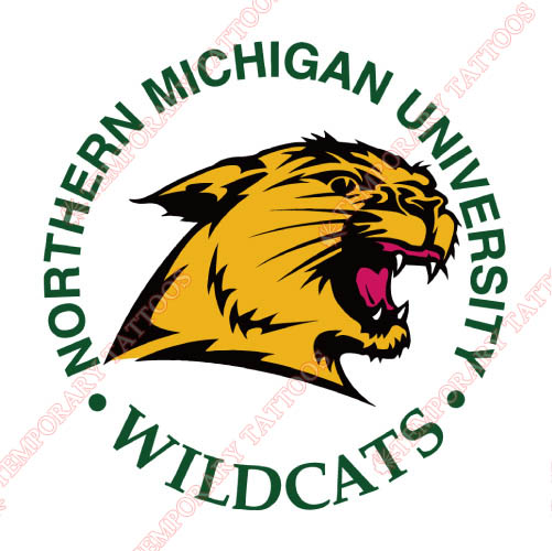 Northern Michigan Wildcats Customize Temporary Tattoos Stickers NO.5691
